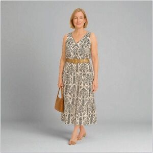 Summer Skirt set with belt Black/White